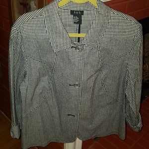 R. Q. T. Black and White XL Jacket